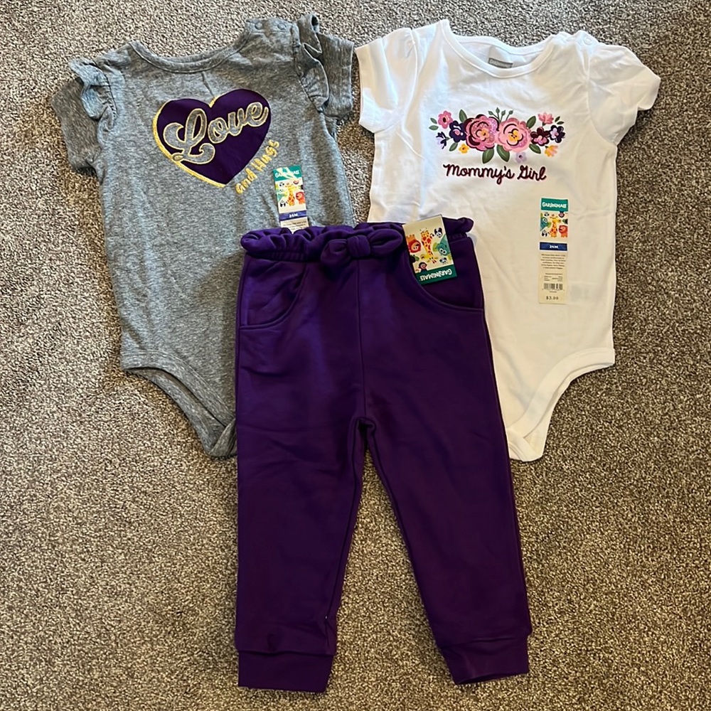 NWT Garanimals 2- Bodysuits & Pants set